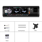Universal Single-DIN Car MP3 Player with Phone Holder