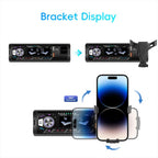 Universal Single-DIN Car MP3 Player with Phone Holder