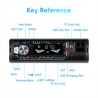 Universal Single-DIN Car MP3 Player with Phone Holder