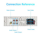 Universal Single-DIN Car MP3 Player with Phone Holder