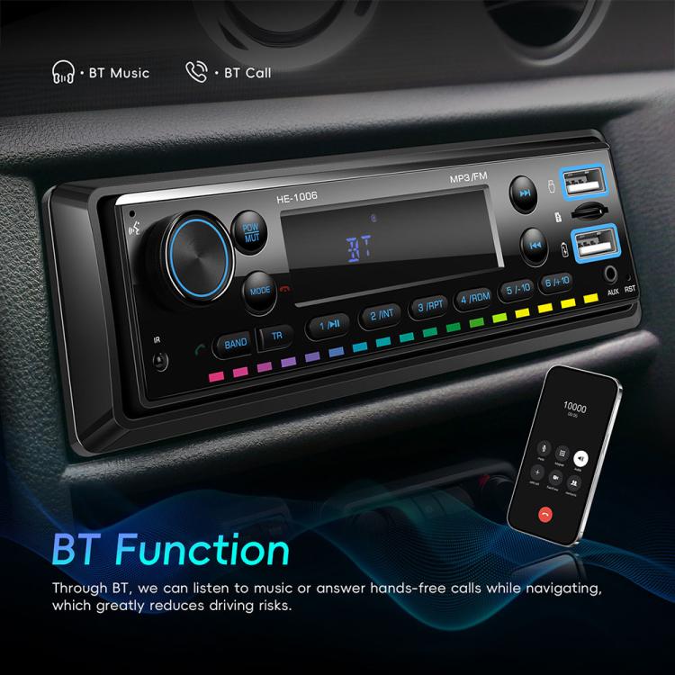 Universal Single-DIN Car Bluetooth MP3 Player FM Radio — view 12