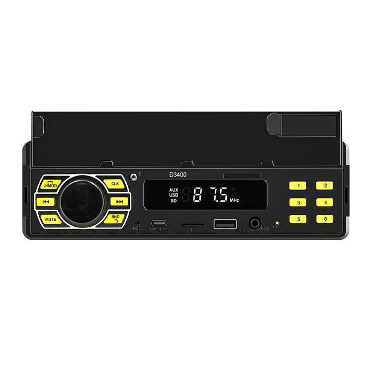Universal Single-DIN Car Bluetooth MP3 Player FM Radio with Phone Holder — view 2