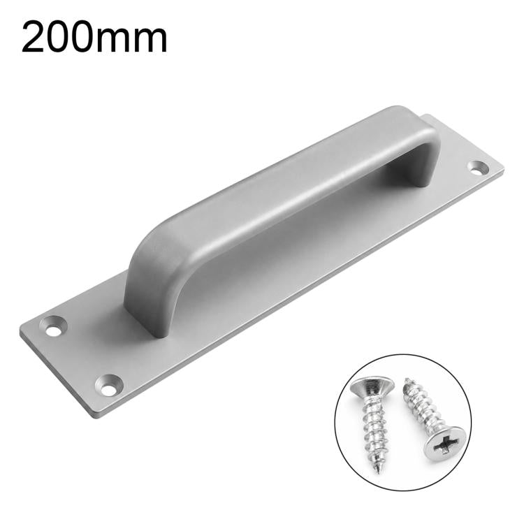 Widened Style Aluminum Alloy Furniture Pull Handles Door Handles with Mounting Screws — Silver