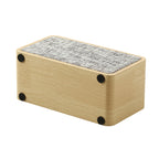 Q2 Double Speaker Wooden Bluetooth Speaker — Yellow