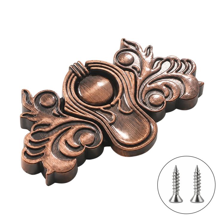 Butterfly-Shaped Furniture Metal Pull Handles Door Handles with Mounting Screws — Red Bronze