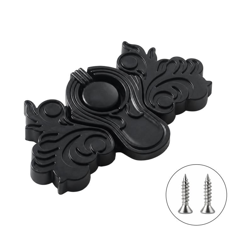 Butterfly-Shaped Furniture Metal Pull Handles Door Handles with Mounting Screws — Black