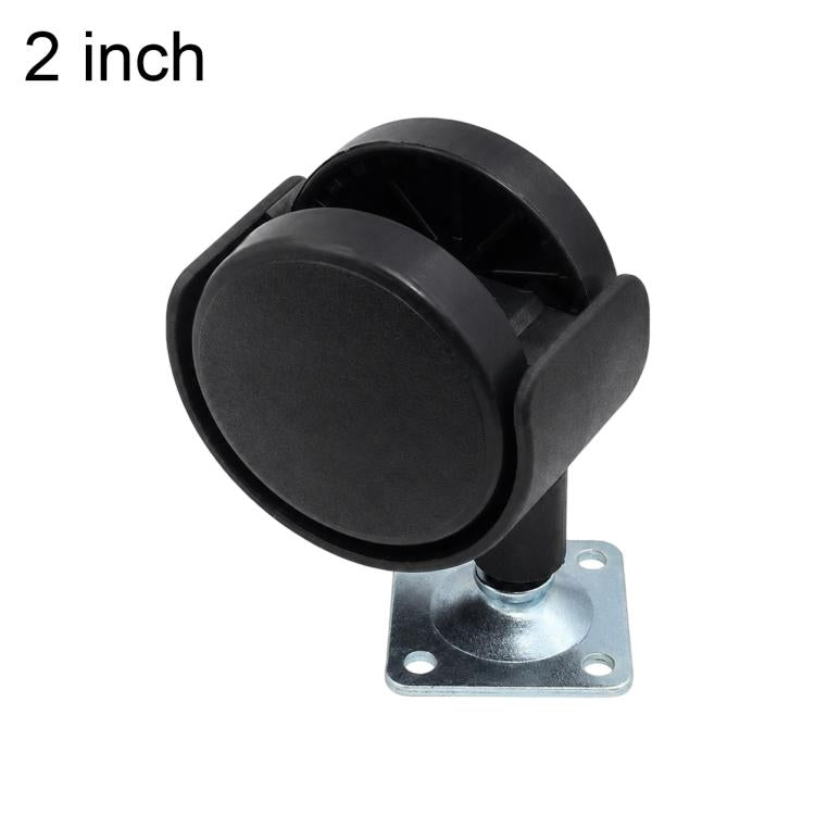 10pcs/Pack Plate Mount Swivel Caster Furniture Thickened Caster Wheels — 2 inch