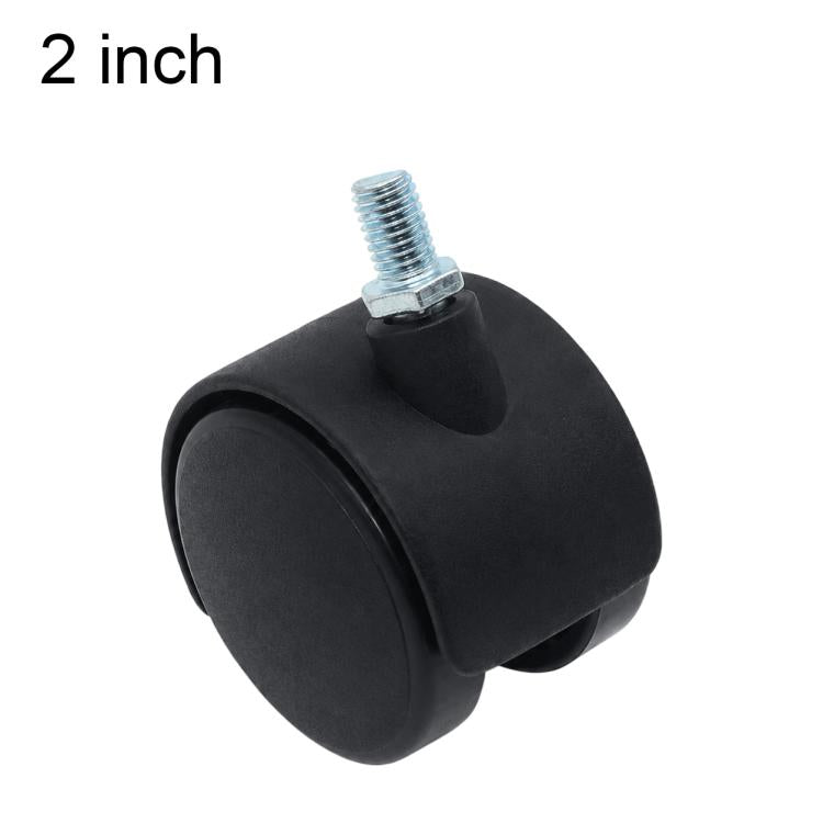 10pcs/Pack Threaded Stem Swivel Caster Furniture Thickened Caster Wheels — 2 inch