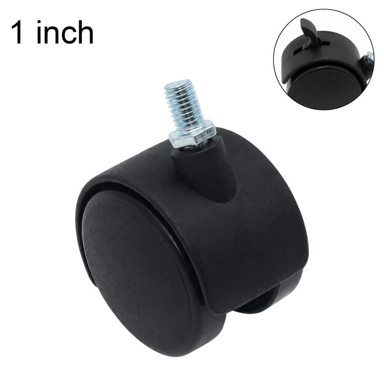 10pcs/Pack Locking Threaded Stem Swivel Caster Furniture Thickened Caster Wheels