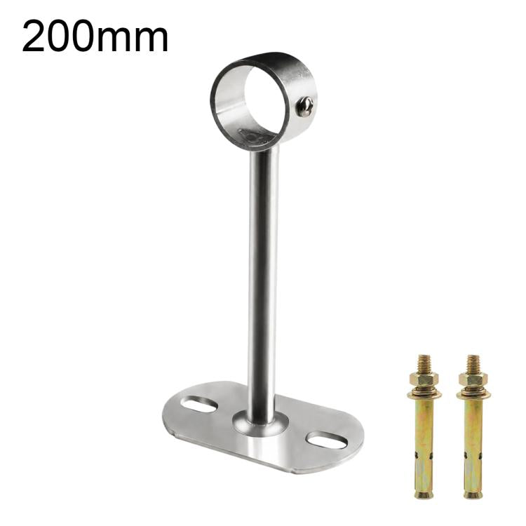 Fits 25mm Round Tubes Stainless Steel Flange-Mount Bracket for Clothes Drying Rod — 200mm