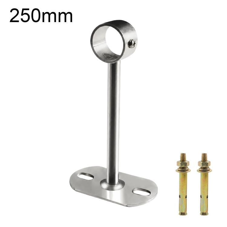 Fits 25mm Round Tubes Stainless Steel Flange-Mount Bracket for Clothes Drying Rod — 250mm