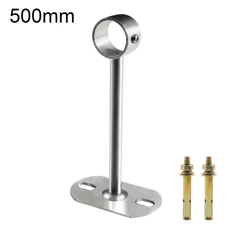Fits 25mm Round Tubes Stainless Steel Flange-Mount Bracket for Clothes Drying Rod — 500mm