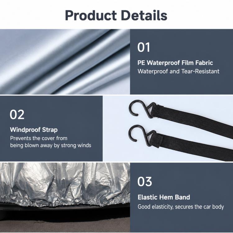 PE Anti-Dust Waterproof Sunproof Car Cover