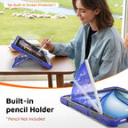 Heavy Duty Tablet Case with Pen Slot & Strap & Big Holder — For iPad 2025 / 2022