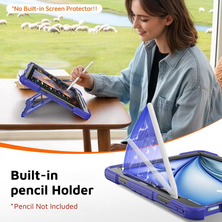 Heavy Duty Tablet Case with Pen Slot & Strap & Big Holder — For iPad 2025 / 2022
