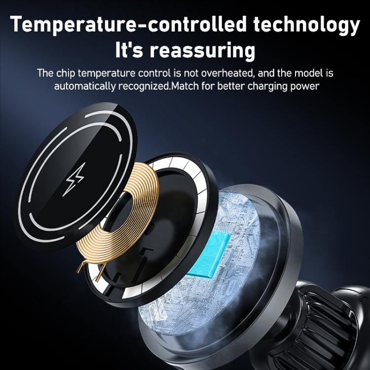MDX-T8 Acrylic Car Magnetic Wireless Charger Holder
