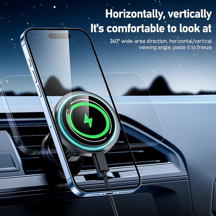 MDX-T8 Acrylic Car Magnetic Wireless Charger Holder