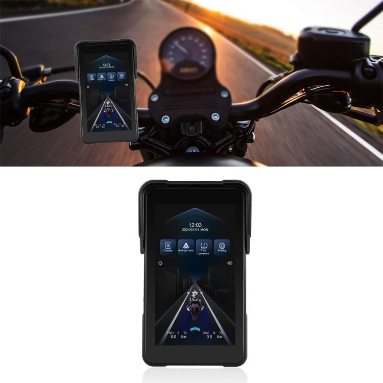 5 inch Vertical Motorcycle Portable Waterproof CarPlay GPS Navigator