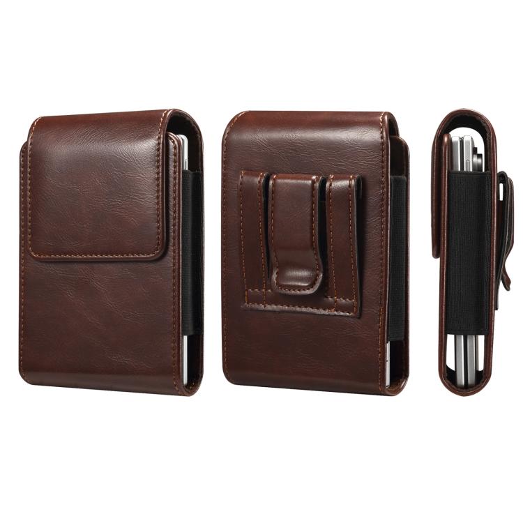 Crazy Horse Vegan Leather Waist-Hanging Bag For Foldable Phone — view 9