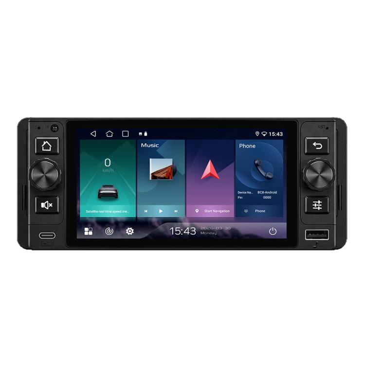 5 inch Single Din Android 15 Center Console CarPlay Car Video Navigation