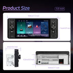 5 inch Single Din Android 15 Center Console CarPlay Car Video Navigation