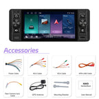 5 inch Single Din Android 15 Center Console CarPlay Car Video Navigation