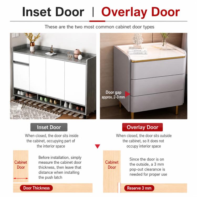 Handle-Free Push-To-Open Cabinet Door Latch — view 17