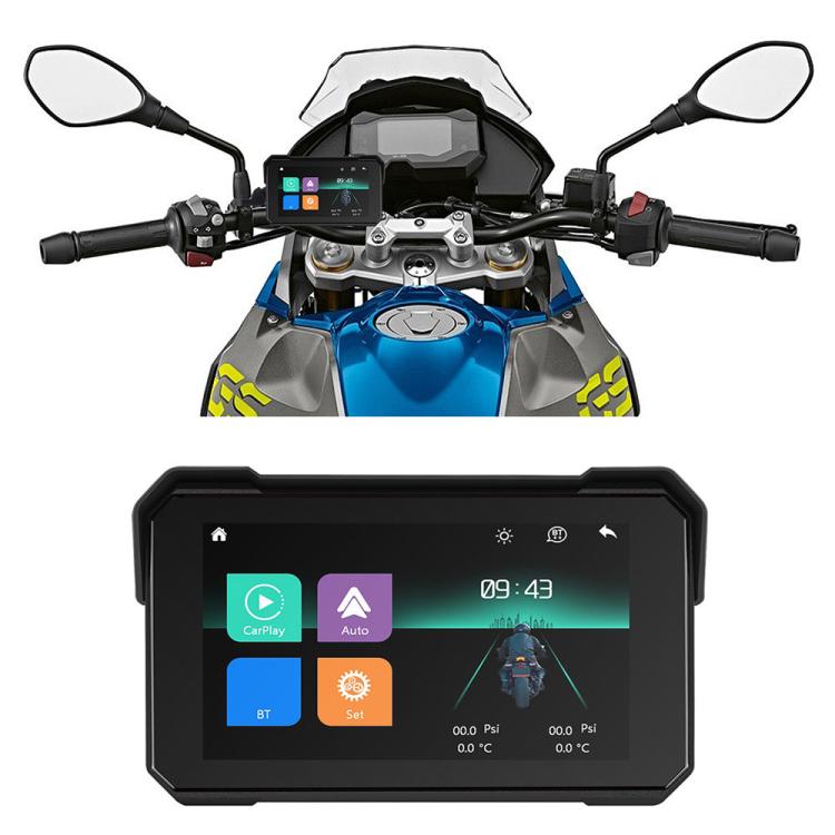 5 inch Motorcycle Wireless CarPlay and Android Auto Display Screen Navigator