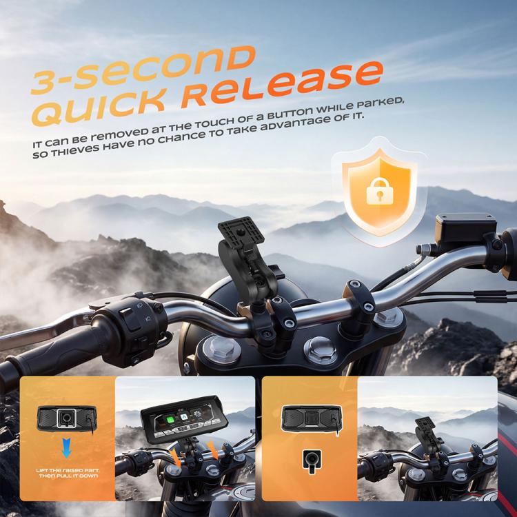 6.86 inch Motorcycle Wireless CarPlay and Android Auto Display Screen Navigator — view 17