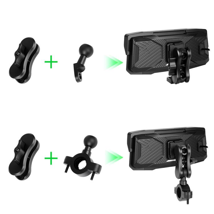 6.86 inch Motorcycle Wireless CarPlay and Android Auto Display Screen Navigator — view 6