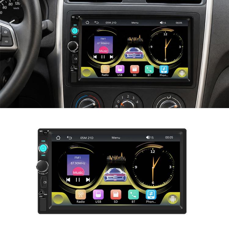7 inch Car HD Touchable Screen Wireless Carplay Dual Spindle MP5 Player