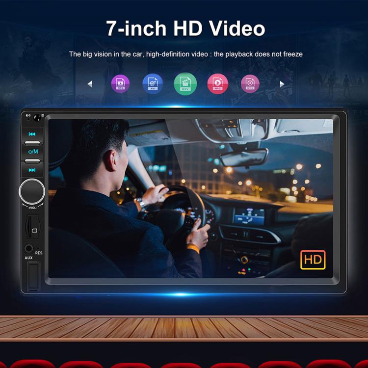7 inch Car HD Touchable Screen Wireless Carplay Dual Spindle MP5 Player