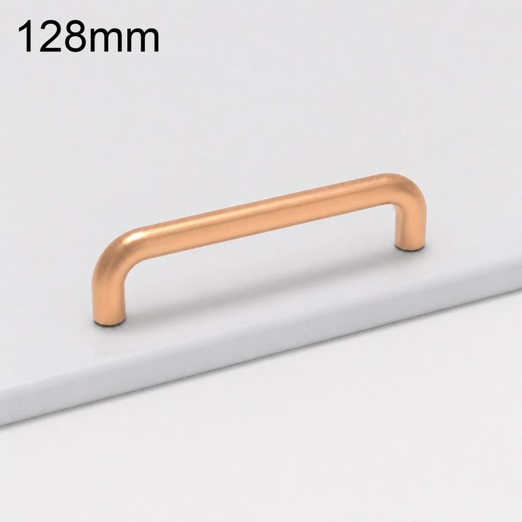Solid Aluminum Alloy Cabinet Door Pull Handle, Furniture Handles Door Knob — 128mm