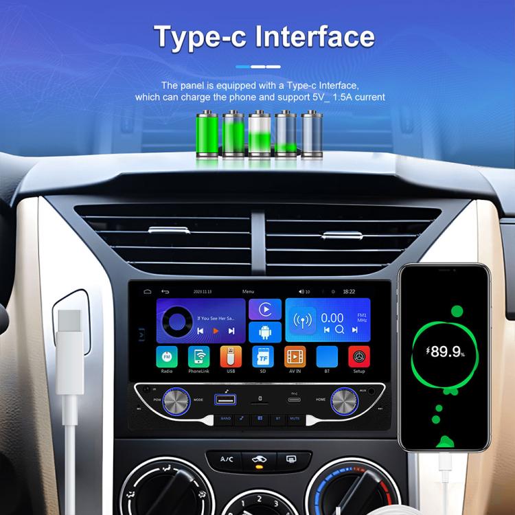 6.86 inch Car Wireless Carplay Dual Spindle MP5 Player