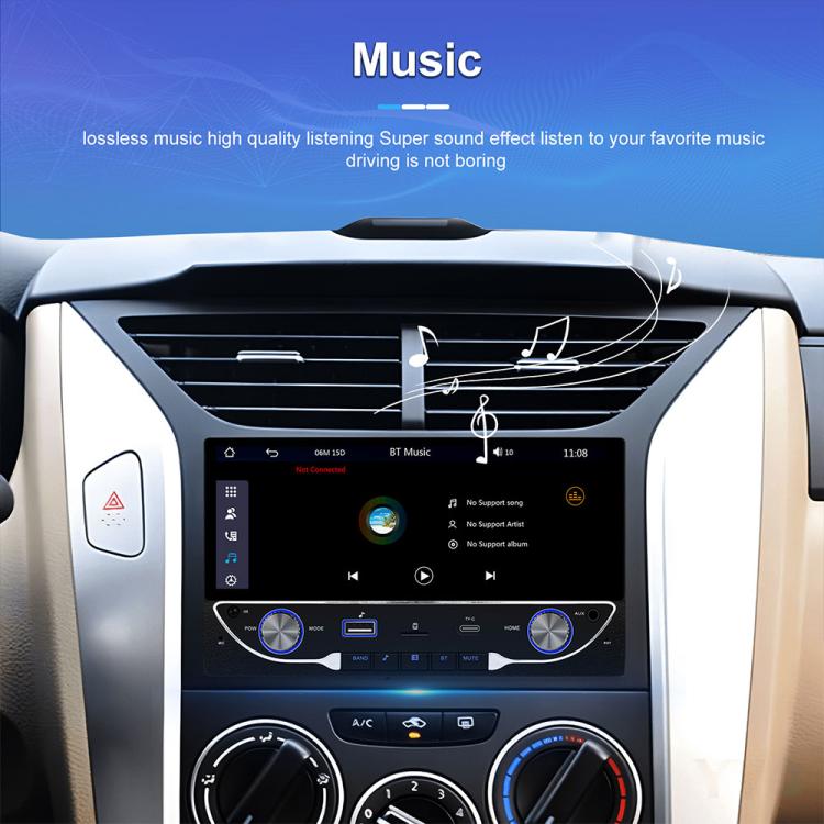 6.86 inch Car Wireless Carplay Dual Spindle MP5 Player