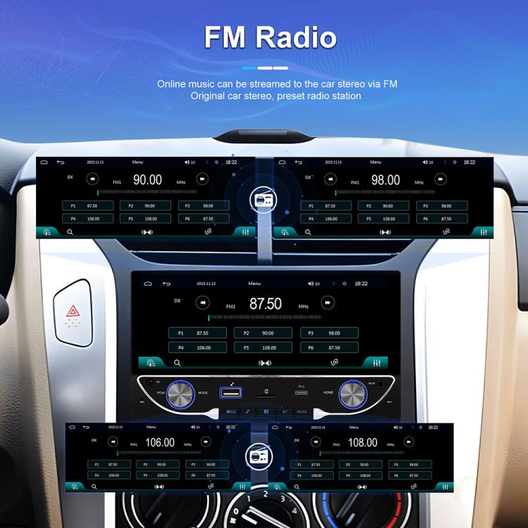 6.9 inch Car Wireless Carplay Dual Spindle MP5 Player — view 11