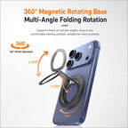 ZGA Z09 360 Degree Rotation Aluminum Alloy Ring Buckle Magnetic Phone Holder