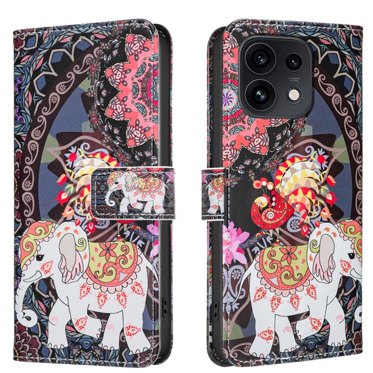 Colored Drawing Pattern Vegan Leather Phone Case — view 11