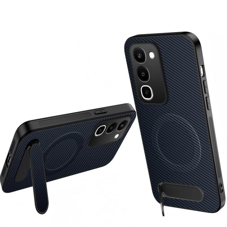 WANLONFENG Kickstand Carbon Fiber Texture Magnetic Phone Case — view 13