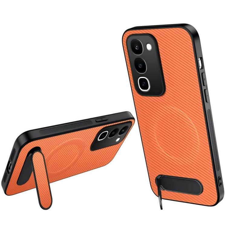 WANLONFENG Kickstand Carbon Fiber Texture Magnetic Phone Case — view 15