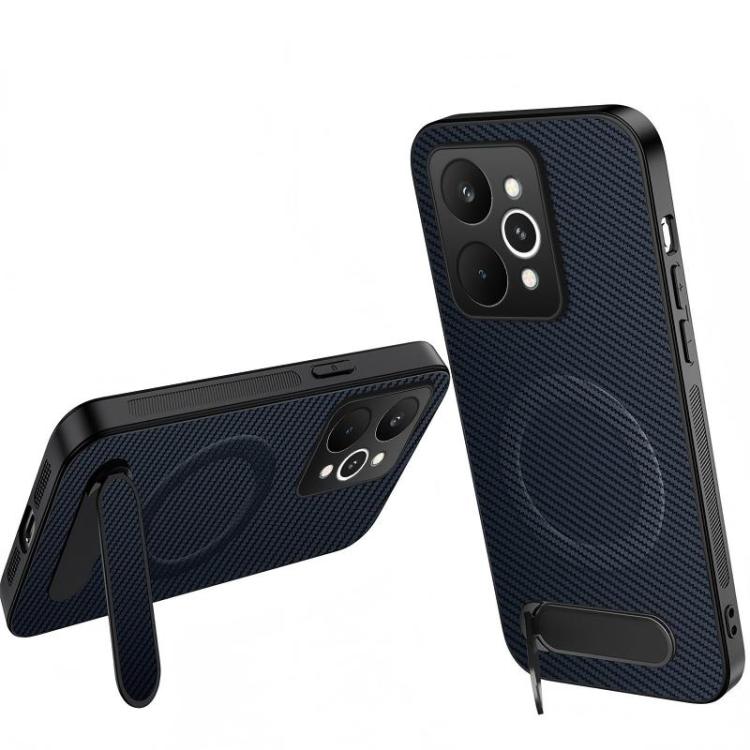 WANLONFENG Kickstand Carbon Fiber Texture Magnetic Phone Case — view 18