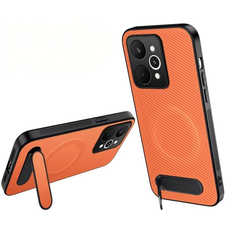 WANLONFENG Kickstand Carbon Fiber Texture Magnetic Phone Case — view 20