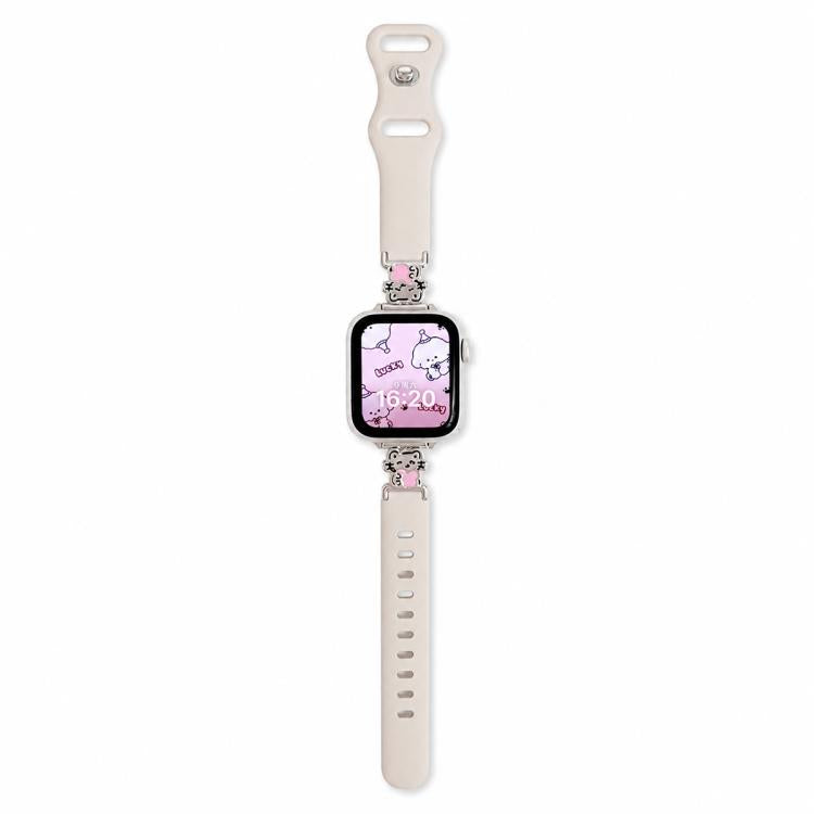 Metal Cartoon Hybrid Starlight Silicone Watch Band — view 11