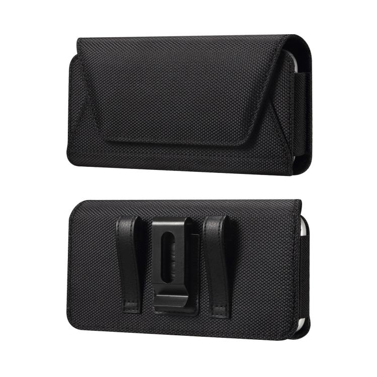 Horizontal Magnetic Buckle Oxford Cloth Phone Waist Bag with Card Slot — view 10