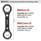 MEROCA Bicycle Hollow Crankset Removal Tool Axis Spanner — view 8