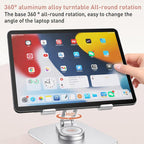 T632 Aluminum Alloy 360 Degree Rotating Desktop Tablet Holder