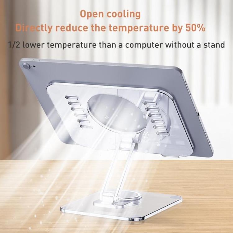 T632 Aluminum Alloy 360 Degree Rotating Desktop Tablet Holder