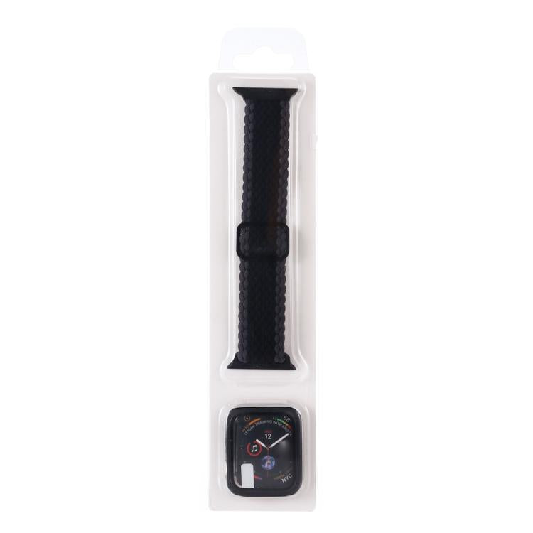 Adjustable Striped Woven Nylon Watch Band + Watch Case Set — view 38