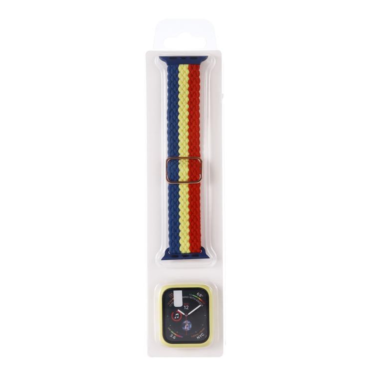 Adjustable Striped Woven Nylon Watch Band + Watch Case Set — view 51