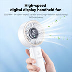 Yesido YF20 Brushless Handheld Fan with LED Digital Display — view 2